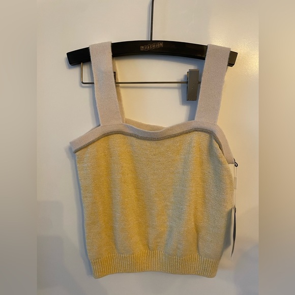 Metal-Trimmed Melange Tank Top - Picture 4 of 4